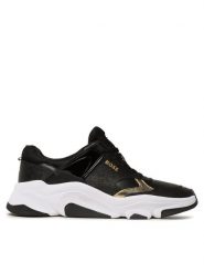 Boss Sneakersy Asher 50487738 10244099 01 Czarny. Czarne buty sportowe casual Boss, bez wzorów, ze skóry, bez zapięcia. Za 629.99 zł.