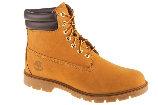 Trapery męskie, 6 In Basic Boot. Brązowe trapery Timberland, z materiału, bez zapięcia. Za 769.90 zł.