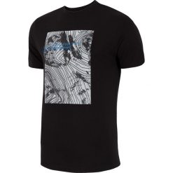 T-shirt męski TSM009 - głęboka czerń. T-shirty marki 4F. W wyprzedaży za 44.99 zł.
