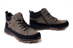 RIEKER TEX 35508-25 brown combination, trzewiki męskie. Brązowe botki sznurowane Rieker, bez wzorów, bez obcasa, bez zapięcia. Za 429.90 zł.