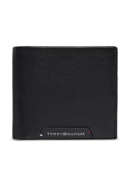 Tommy Hilfiger Portfel Th Corp Cc Flap And Coin AM0AM14780 Czarny. Czarne portfele Tommy Hilfiger, bez wzorów, ze skóry. Za 349.99 zł.