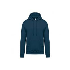 Bluza z kapturem Kariban. Niebieskie bluzy z kapturem KARIBAN, xs, bez wzorów, z bawełny, z kapturem. Za 192.00 zł.