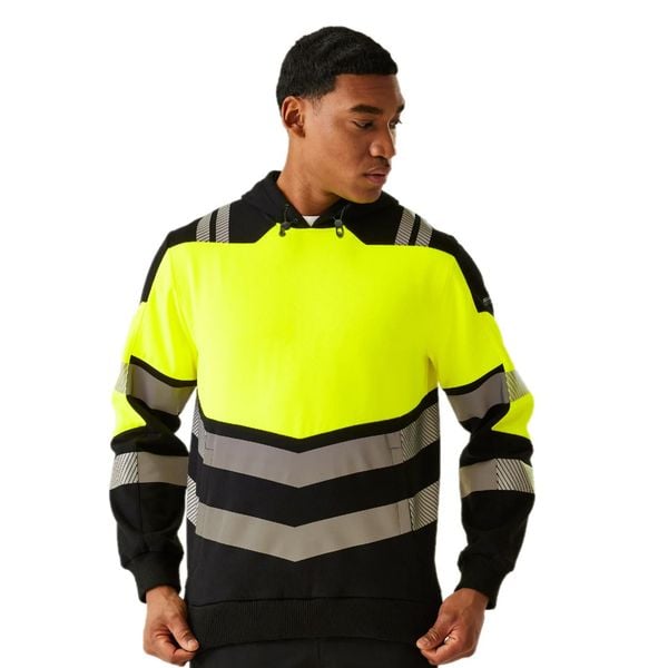 Bluza Z Kapturem Męska Odblaskowa. Czarne bluzy z kapturem Regatta, m, bez wzorów, z materiału, z kapturem. Za 226.99 zł.