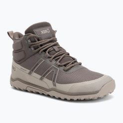 Buty berefoot męskie Xero Shoes Scrambler Trail Mid WP. Brązowe buty trekkingowe XERO SHOES, bez wzorów, bez zapięcia, trekkingowe. Za 629.99 zł.