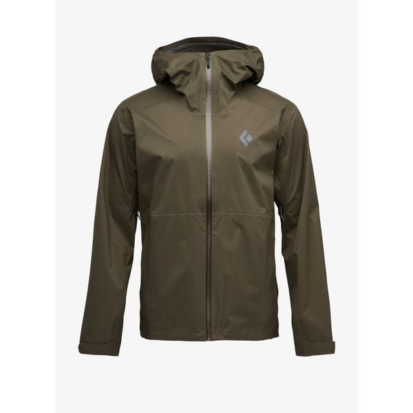 Kurtka przeciwdeszczowa Black Diamond Fineline Stretch Shell. Brązowe kurtki Black Diamond, bez wzorów, bez kaptura. Za 656.19 zł.