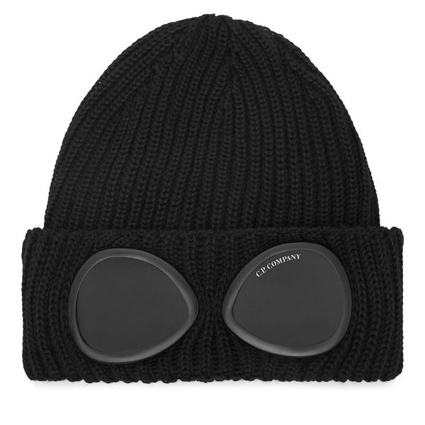 Czapka C.P. Company. Czarne czapki zimowe C.P. Company, bez wzorów. Za 609.99 zł.