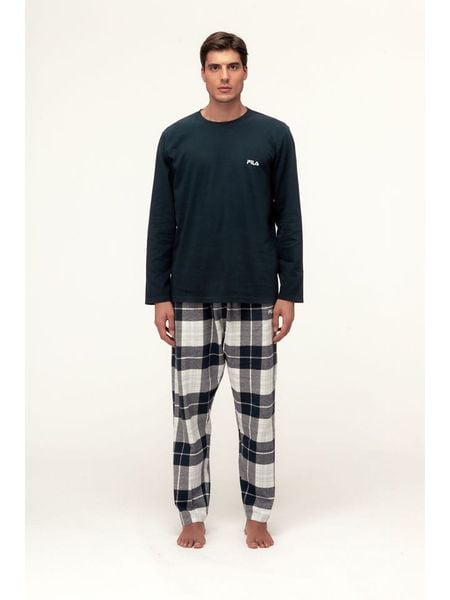 Fila Piżama w kolorze granatowym rozmiar: L. Niebieskie piżamy Fila, l, bez wzorów, bez ramiączek. Za 130.99 zł.