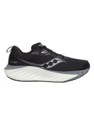 Saucony Buty "Triumph 22" w kolorze czarno-szarym do biegania rozmiar: 43. Czarne buty do biegania Saucony, bez wzorów, bez zapięcia, do biegania. Za 550.36 zł.