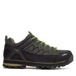 Trekkingi CMP. Zielone buty trekkingowe CMP, bez wzorów, bez zapięcia. Za 389.99 zł.
