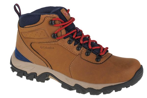 Buty trekkingowe męskie Columbia Newton Ridge Plus II. Brązowe buty turystyczne Columbia, bez wzorów, z materiału, bez zapięcia, trekkingowe. Za 568.00 zł.