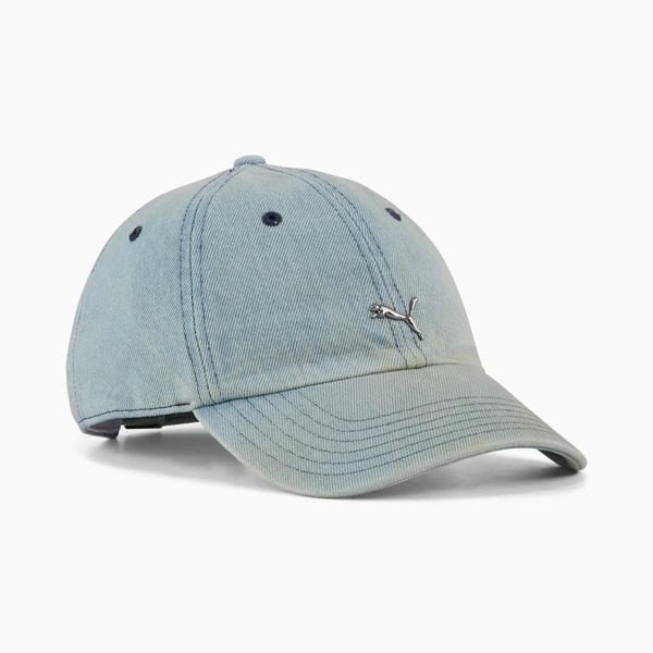 Czapka z daszkiem Puma WARDROBE ESS METAL 02596807. Niebieskie czapki z daszkiem Puma, bez wzorów, z bawełny. Za 93.48 zł.