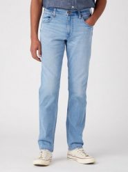 WRANGLER GREENSBORO MĘSKIE SPODNIE JEANSOWE JEANSY THE BRONCO W15Q84Z68 112330711. Białe jeansy Wrangler, l, z obniżonym stanem. Za 229.99 zł.