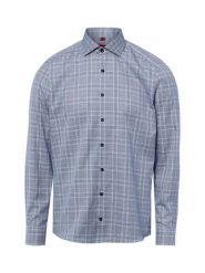 Finshley & Harding koszula biznesowa - non-iron Mężczyźni Slim Fit Bawełna niebieski|biały, 44. Białe koszule Finshley & Harding, m, bez wzorów, z bawełny, bez kołnierzyka, bez ramiączek. Za 159.95 zł.