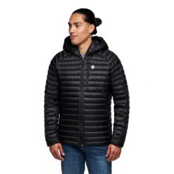 Kurtka Puchowa Męska Black Diamond Approach Down Hoody. Czarne kurtki Black Diamond, m, bez wzorów, z puchu, bez kaptura. W wyprzedaży za 1,331.40 zł.
