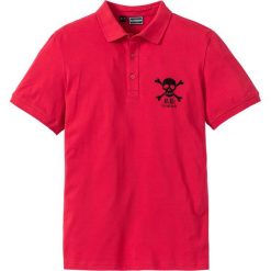 Shirt polo Slim Fit bonprix czerwony. Koszulki polo marki bonprix. Za 34.99 zł.