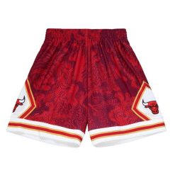 Szorty Chicago Bulls NBA Cny 4.0 Swingman 1997. Czerwone szorty Mitchell & Ness, bez wzorów, retro. Za 497.00 zł.