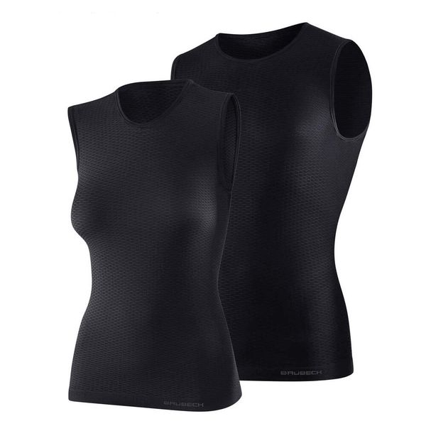 Podkoszulek bez rękawów Brubeck Base Layer Ultra Light 3D. Szare podkoszulki Brubeck, l, bez wzorów, z poliamidu, bez ramiączek. Za 74.99 zł.