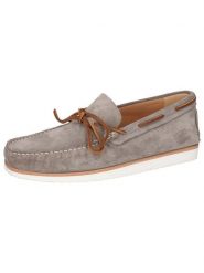 MELVIN & HAMILTON Skórzane mokasyny "Nelson 21" w kolorze szarym rozmiar: 45. Szare botki sznurowane Melvin & Hamilton, bez wzorów, bez obcasa, bez zapięcia. Za 404.99 zł.