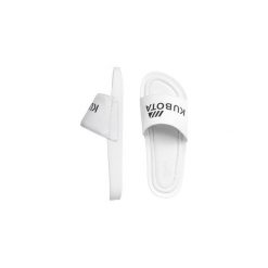Klapki Kubota Premium Classic White. Białe klapki Kubota, ze skóry. Za 199.99 zł.