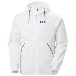 Kurtka wodoodporna z kapturem Helly Hansen Sandoy. Białe kurtki Helly Hansen, m, bez wzorów, z kapturem. Za 595.50 zł.