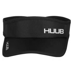 Czapka Huub Run II. Czarne czapki z daszkiem Huub, bez wzorów, z materiału. Za 155.50 zł.