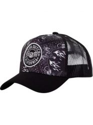 Czapka z daszkiem Von Dutch Trucker Snapback - Bandana Black. Czarne czapki z daszkiem Von Dutch, bez wzorów, z bawełny. Za 168.80 zł.