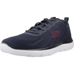 Tenisówki Skechers Model Summits Kolor Niebieski. Niebieskie buty sportowe casual Skechers, bez wzorów, z tkaniny, bez zapięcia. Za 249.99 zł.