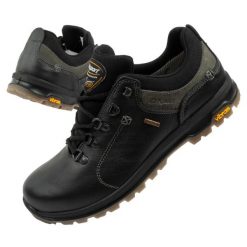 Buty trekkingowe Grisport Nero Oliato 12955O139TN. Czarne buty turystyczne Grisport, na zimę, bez wzorów, z gumy, bez zapięcia, trekkingowe. Za 369.00 zł.