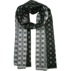 Szalik Miękki, Czarno-Szary Wzór Geometryczny, V.Fraas -Cashmink- Elegancki, Męski. Szare szaliki V. Fraas, bez wzorów, z materiału. Za 59.00 zł.