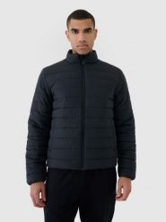 4F Kurtka puchowa z wypełnieniem syntetycznym męska - czarna 3XL. Czarne kurtki 4F, m, bez wzorów, z dzianiny, bez kaptura. W wyprzedaży za 199.99 zł.