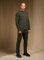 Perfect Cashmere Kaszmirowy sweter "Steven" w kolorze khaki rozmiar: S. Brązowe swetry nierozpinane Perfect Cashmere, s, bez wzorów, z kaszmiru, bez kołnierzyka, bez ramiączek. Za 543.99 zł.
