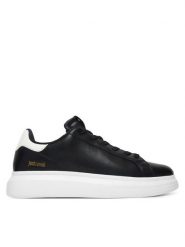 Just Cavalli Sneakersy 80QA3SBG ZPC20 Czarny. Czarne buty sportowe casual Just Cavalli, bez wzorów, ze skóry, bez zapięcia. Za 669.99 zł.