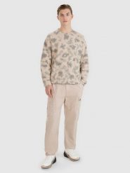 4F Spodnie casual cargo męskie - beżowa XXL. Brązowe spodnie materiałowe 4F, na co dzień, l, bez wzorów, z bawełny, casualowe. W wyprzedaży za 99.99 zł.