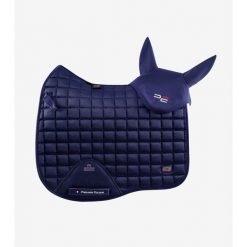 Czapka z muchą dla koni Premier Equine Atlas. Niebieskie krawaty i muchy PREMIER EQUINE, bez wzorów. Za 228.00 zł.