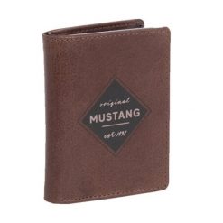 MUSTANG Santos Wallet Side Opening MĘSKI SKÓRZANY PORTFEL PREMIUM POJEMNY NA KARTY SKÓRA BROWN 06.105301. Brązowe portfele Mustang, bez wzorów, ze skóry. Za 109.99 zł.
