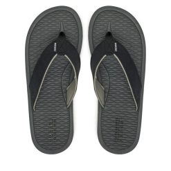 Japonki Skechers. Czarne japonki Skechers, bez wzorów. Za 129.99 zł.