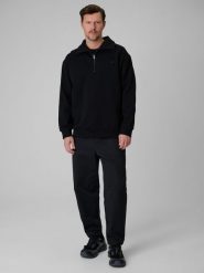 4F Spodnie casual męskie - czarne XXL. Czarne spodnie materiałowe 4F, na co dzień, m, bez wzorów, z tkaniny, casualowe, długie. Za 189.99 zł.