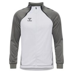 Bluza dresowa zapinana na zamek błyskawiczny Hummel Lead 2.0. Białe bluzy bez kaptura Hummel, bez wzorów, z dresówki, bez kaptura. Za 279.50 zł.