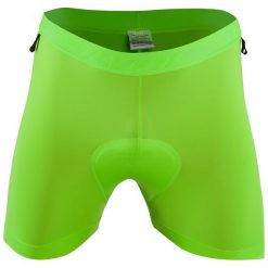 Bokserki męskie Silvini MTB INNER PRO MP1212 z wkładką rowerową. Zielone bokserki Silvini, m, bez wzorów. W wyprzedaży za 140.20 zł.