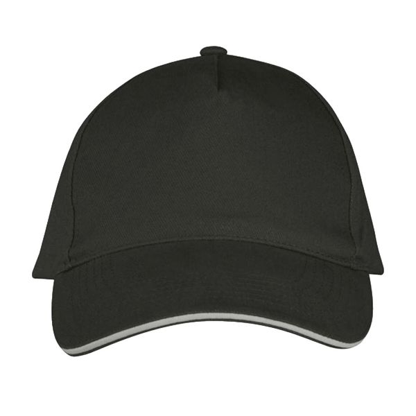 Czapka Z Daszkiem Z 5 Panelami Long Beach. Brązowe czapki z daszkiem SOL'S, bez wzorów, z bawełny. Za 33.99 zł.