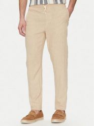 Blend Spodnie materiałowe 20718008 Beżowy Regular Fit. Brązowe spodnie materiałowe Blend, m, bez wzorów, ze lnu. Za 179.99 zł.