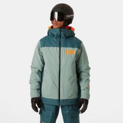 Kurtka narciarska Helly Hansen Powdreamer 2.0. Zielone kurtki przeciwdeszczowe Helly Hansen, na zimę, m, bez wzorów, bez kaptura. W wyprzedaży za 1,243.50 zł.