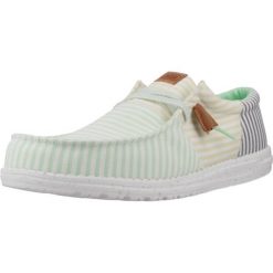 Buty HEY DUDE WALLY TRI NU PREP Zielony. Zielone buty turystyczne Hey dude, bez wzorów, z tkaniny, bez zapięcia, trekkingowe. Za 249.99 zł.