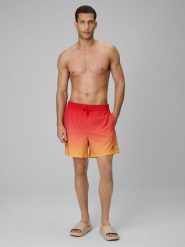 4F Spodenki plażowe boardshorty męskie - czerwone S. Czerwone odzież kąpielowa 4F, m, bez wzorów, z materiału. Za 99.99 zł.
