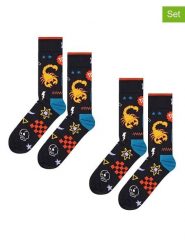 Happy Socks Skarpety (2 pary) ze wzorem rozmiar: 36-40. Skarpety Happy Socks, bez wzorów. Za 56.79 zł.