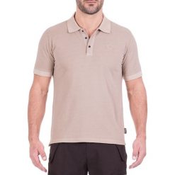Koszulka polo w kolorze jasnoróżowym. Bezrękawniki marki Jeep. W wyprzedaży za 79.95 zł.