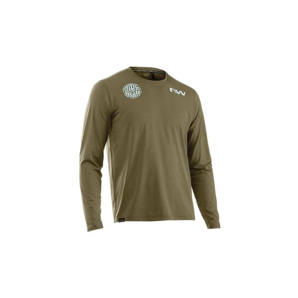 Koszulka rowerowa NORTHWAVE Xtrail 2 Jersey Long Sleeve. Zielone bluzy Northwave, l, bez wzorów, z jersey, bez kaptura. Za 150.00 zł.