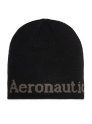 Aeronautica Militare Czapka 262CU0093UL00450 Czarny. Czarne czapki zimowe Aeronautica Militare, bez wzorów. Za 129.99 zł.