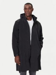 Calvin Klein Płaszcz przejściowy LV04LD518G Czarny Regular Fit. Czarne płaszcze CALVIN KLEIN, m, bez wzorów, z syntetyku, bez kaptura. Za 1,999.00 zł.