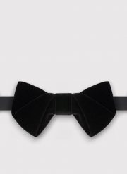 PAKO LORENTE - Czarna mucha męska. Czarne krawaty i muchy Pako Lorente, bez wzorów, z poliesteru. Za 149.99 zł.